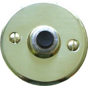 X19-200 Round Bell Push 64mm Polished Brass
