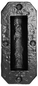 X20-315 Sliding Door or Drawer Pull Black Iron