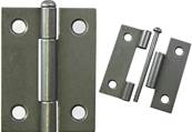 X16-000 Pressed Steel Hinge 50mm with Removable pin Patine