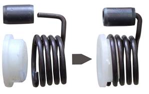 Coil Spring For Unsprung Levers Handed 