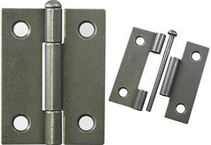 X16-000 Pressed Steel Hinge 50mm with Removable pin Patine